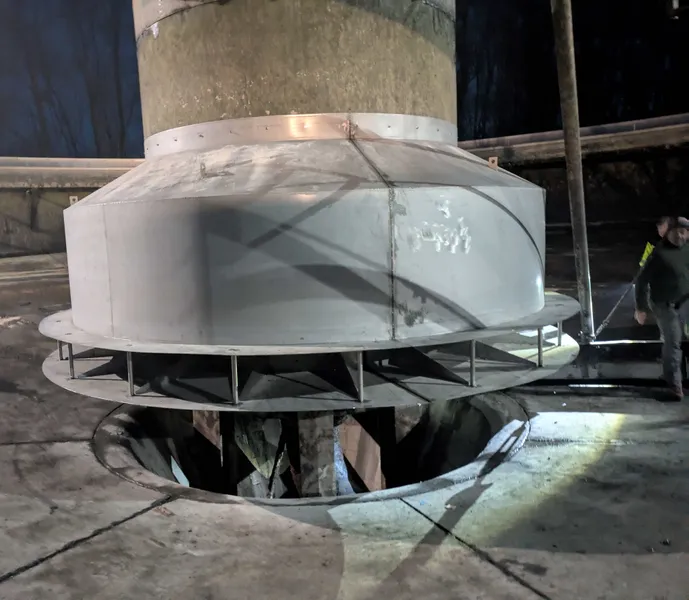 Wasserberuhigung Klärwerk